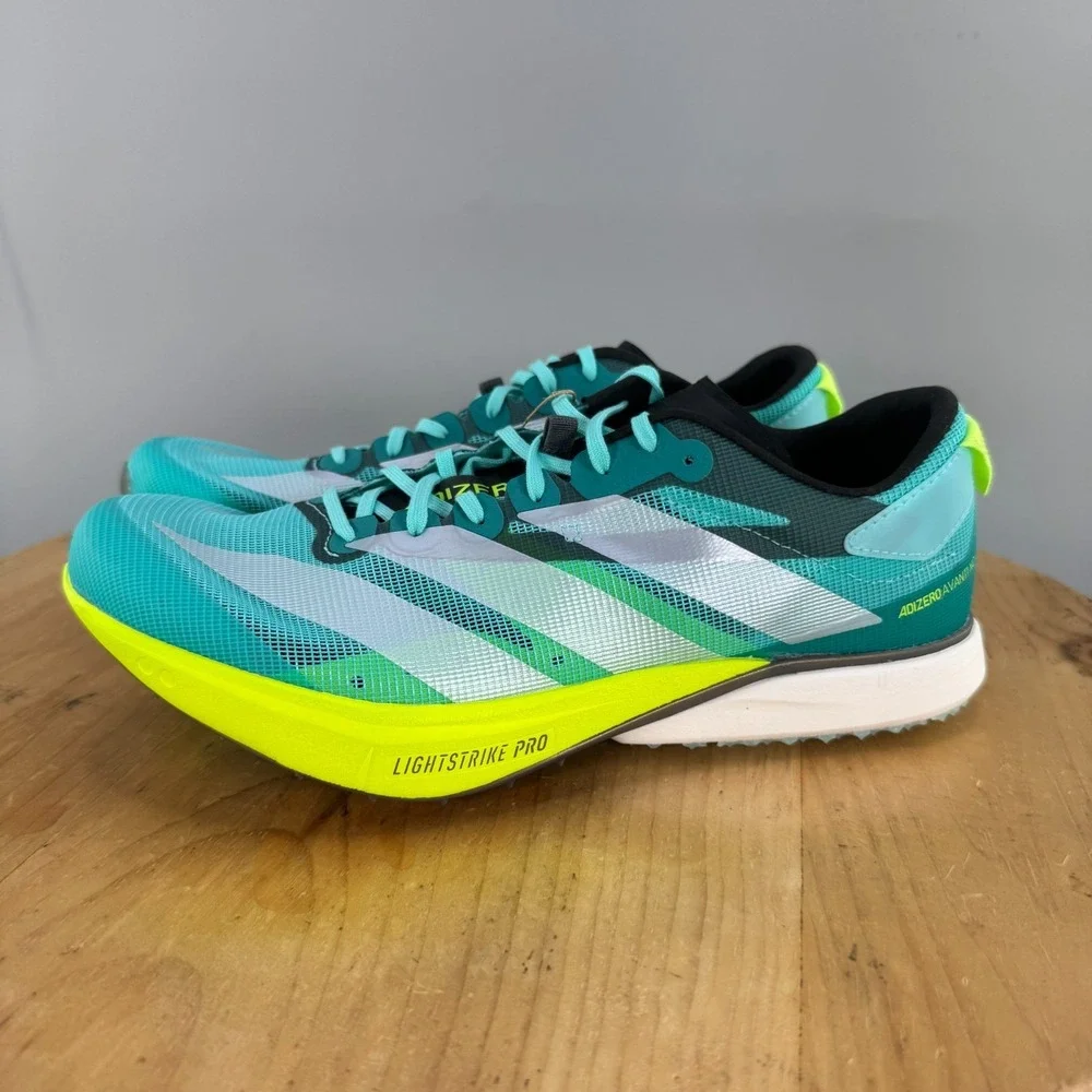 Mens‎ 8.5 /  Womens 9.5 - Adidas Adizero Avanti XC Track Spikes Aqua Blue NEW